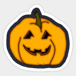 Jack o' Lantern 3 Sticker